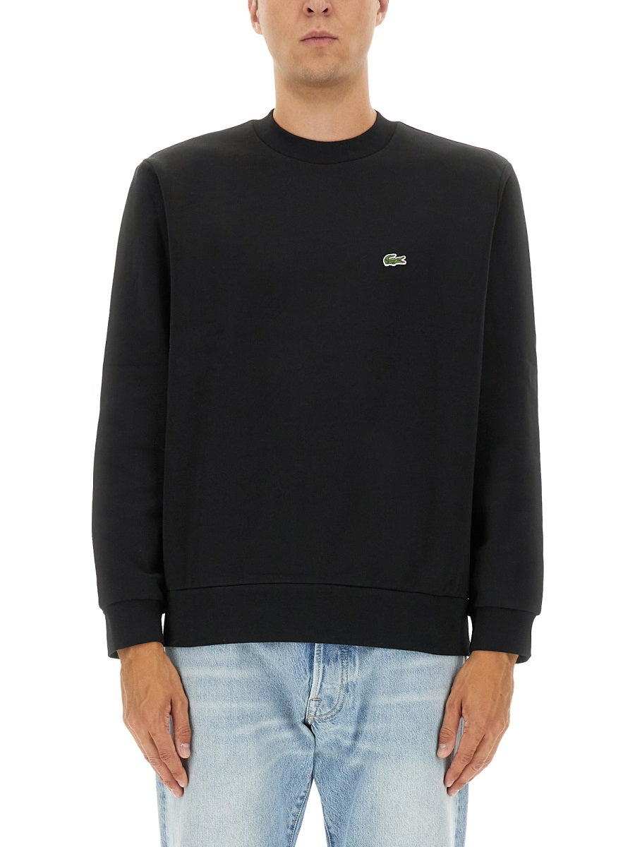 LACOSTE Fleece Sweatshirt with Logo Size 5 for Men