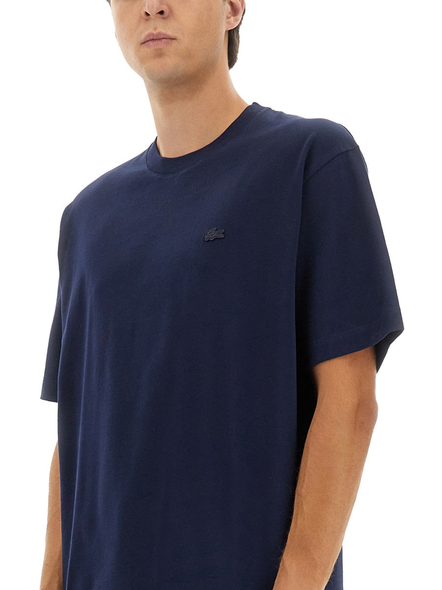 LACOSTE Men's Logo Cotton T-Shirt - Size 5