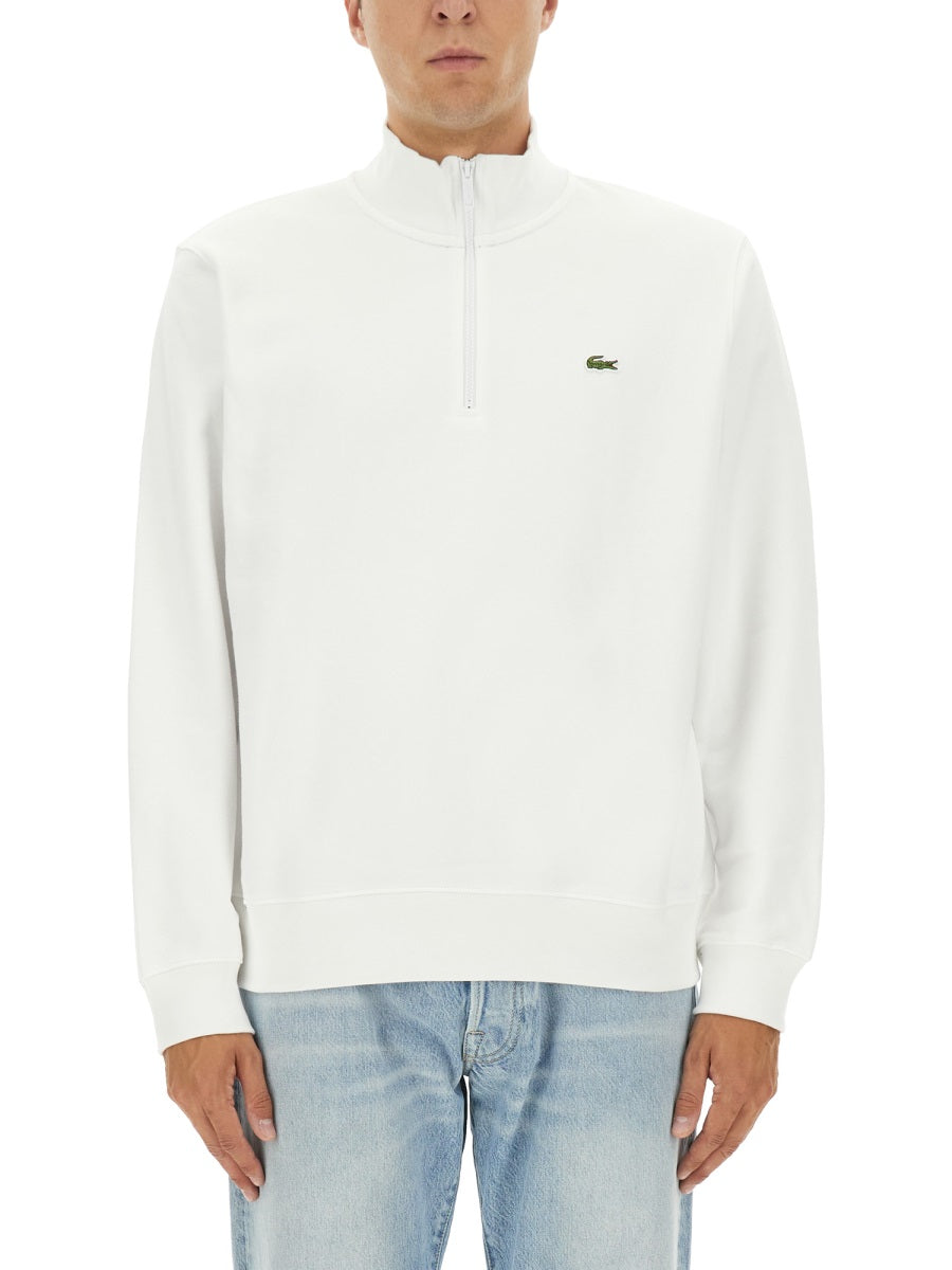 LACOSTE Three-Quarter Zipper Sweatshirt - Size 5