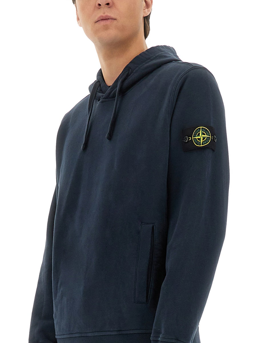 STONE ISLAND Cotton Hoodie - Size L