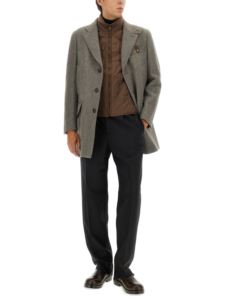 FAY Men's Wool Blend Driving Jacket - Size L