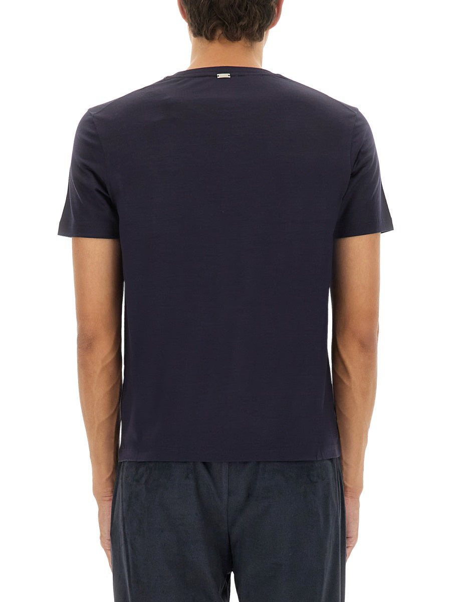 HERNO Men's 100% Wool T-Shirt - Size 48 IT