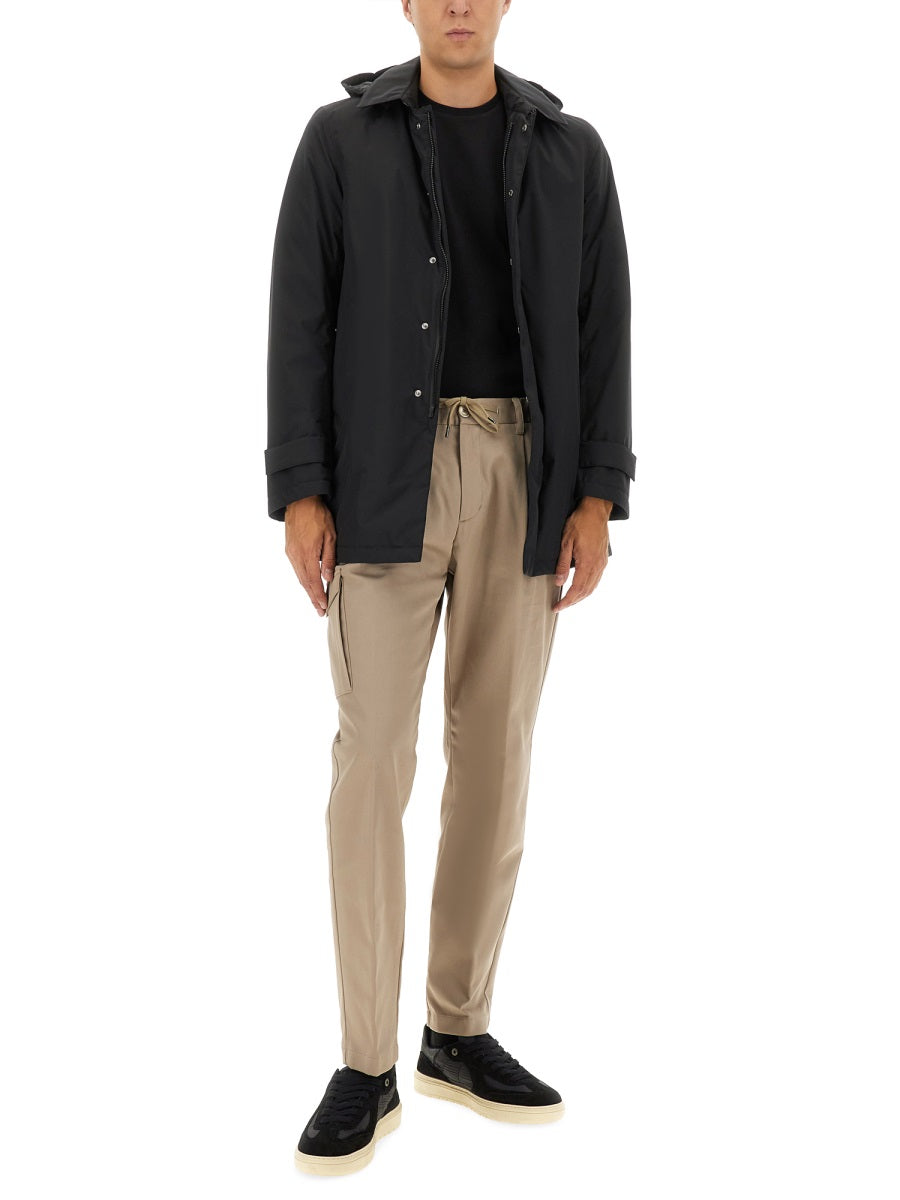 HERNO Men's Two-Layer Windstopper Long Parka Jacket - Size 48