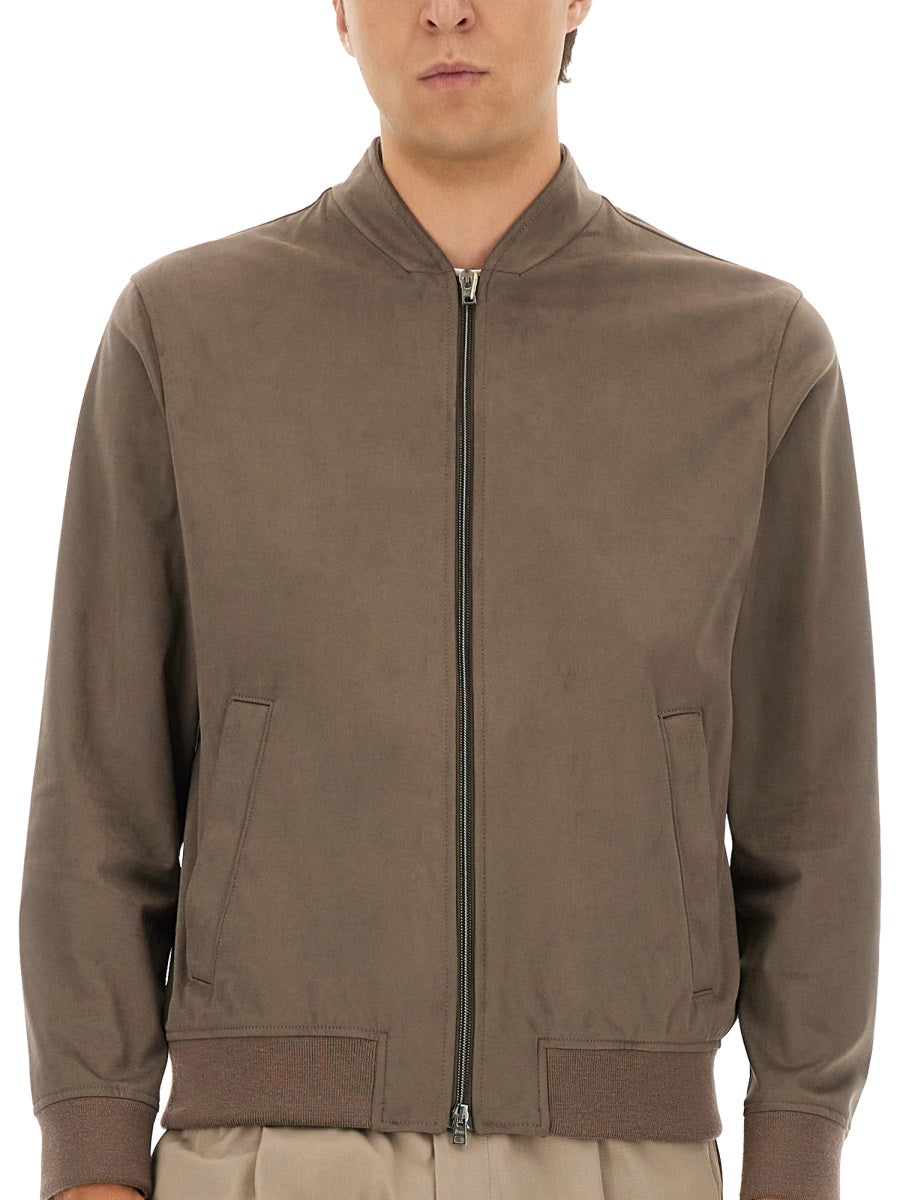 HERNO Men's Bomber Jacket in Suede Alternatives - Size 48 IT