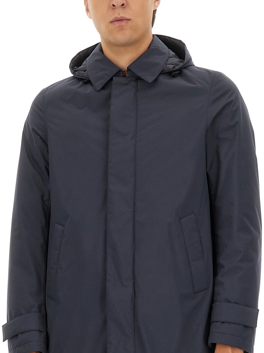 HERNO Windstopper Long Parka Jacket - Size 48
