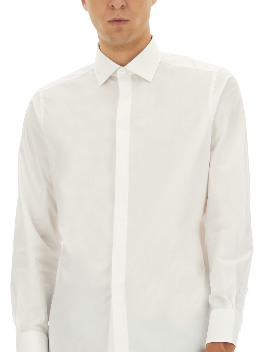 ZEGNA Men's Cotton Shirt - Size 41