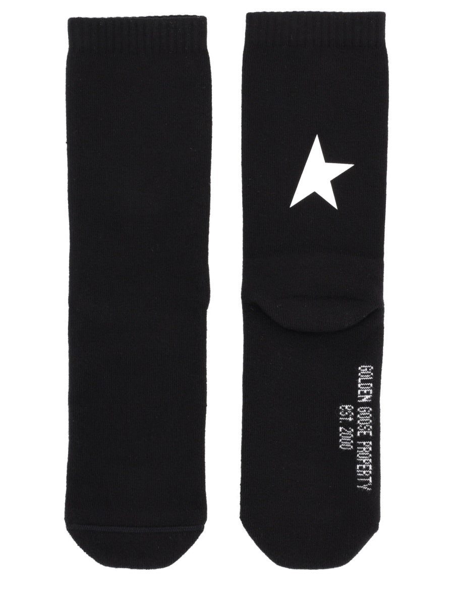 GOLDEN GOOSE Classic Logo Socks for Women