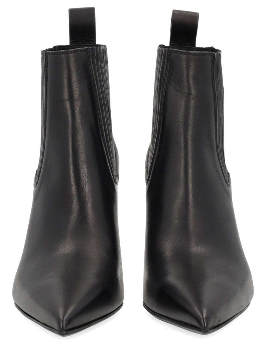 RICK OWENS Women's Leather Ankle Boots