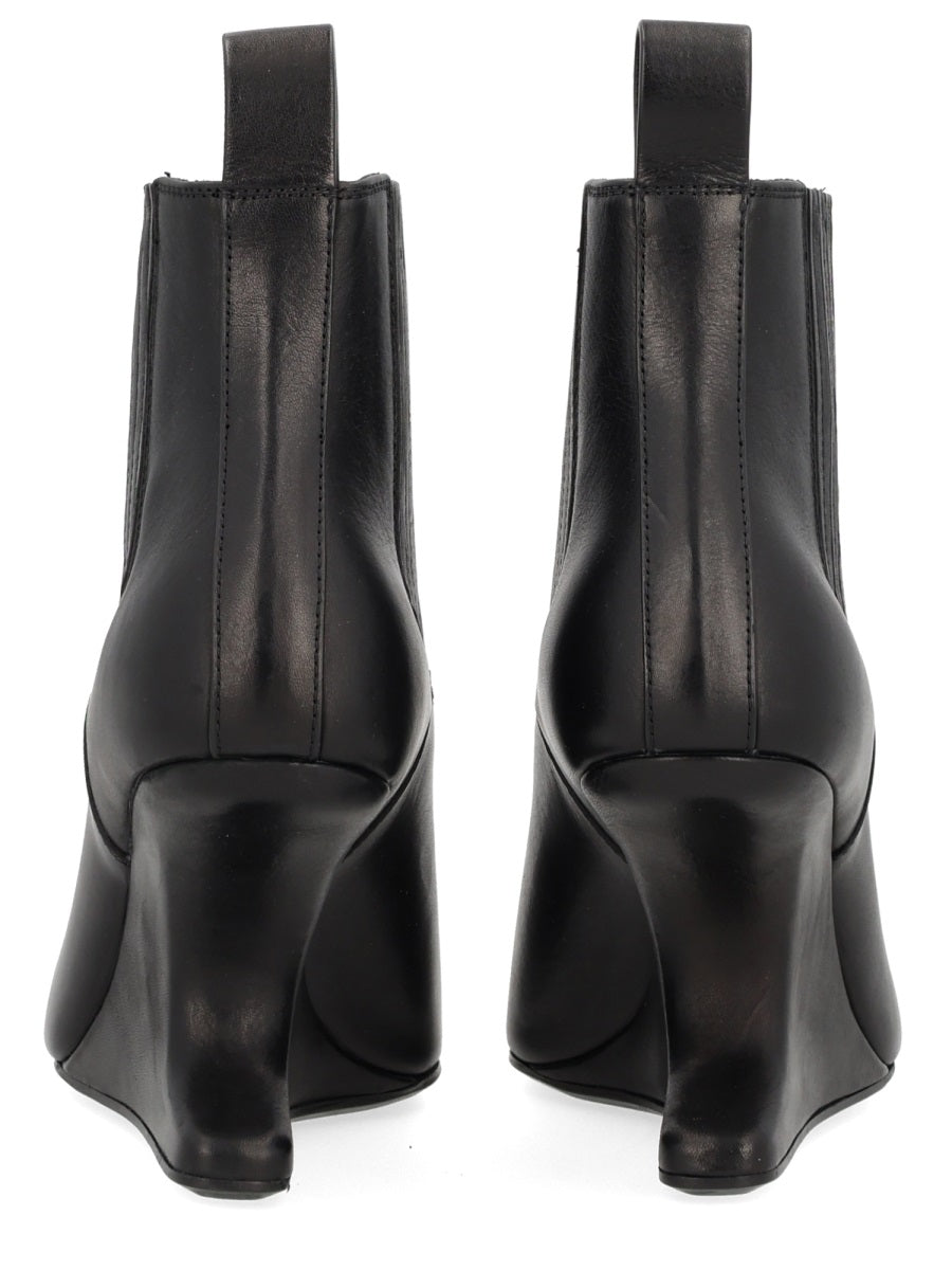 RICK OWENS Women's Leather Ankle Boots