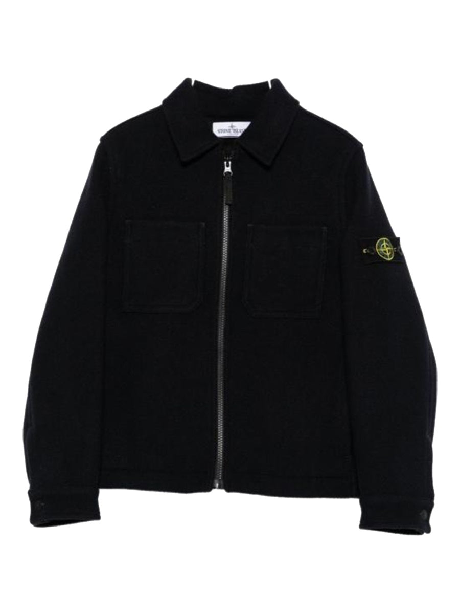 STONE ISLAND Unisex Mini Wool Blend Trench Coat