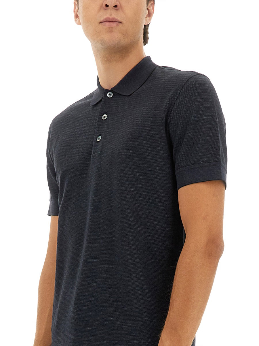 ZEGNA Cotton Blend Polo Shirt - Size 48 IT