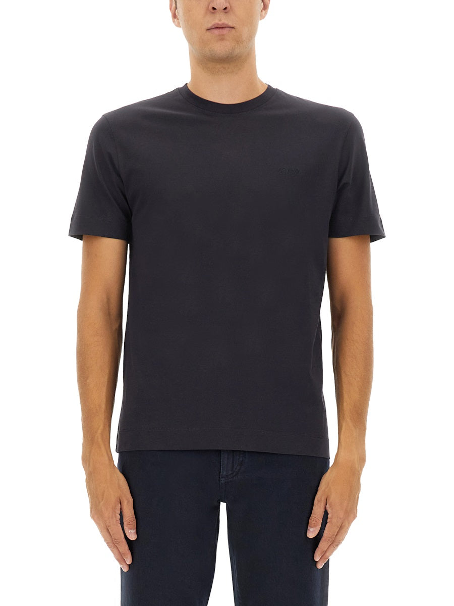 ZEGNA Cotton T-Shirt - Size 48 IT