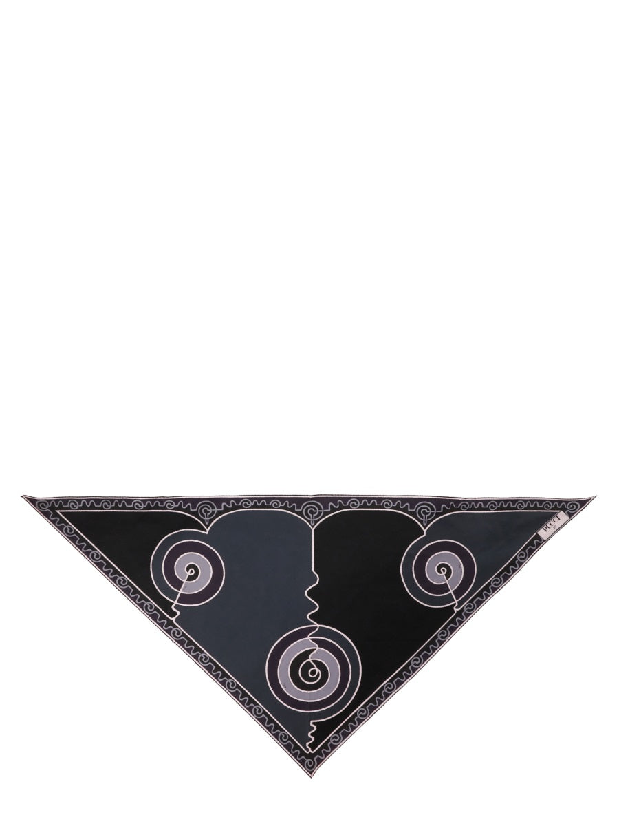 PUCCI Astro Print Triangle Scarf