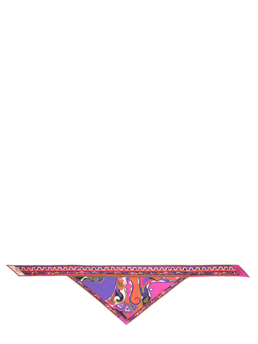 PUCCI Triangle Silk Scarf - Bandeau Style