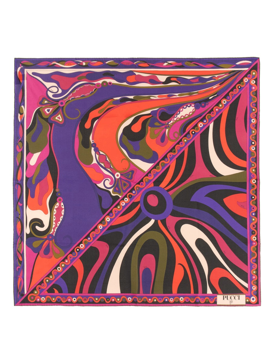 PUCCI Silk Scarf in Mixed Prints