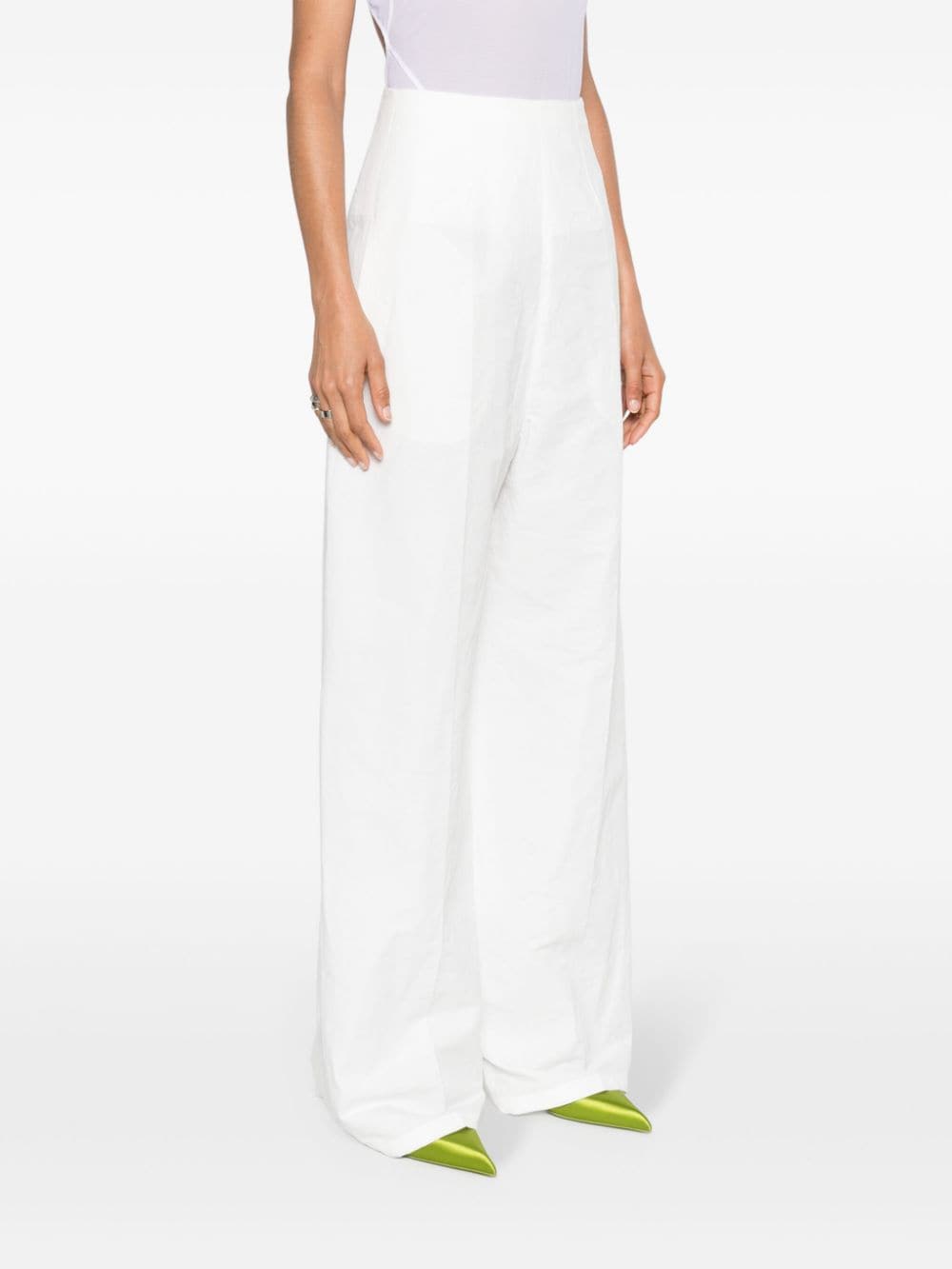 MAX MARA SPORTMAX Linen and Cotton Blend Trousers