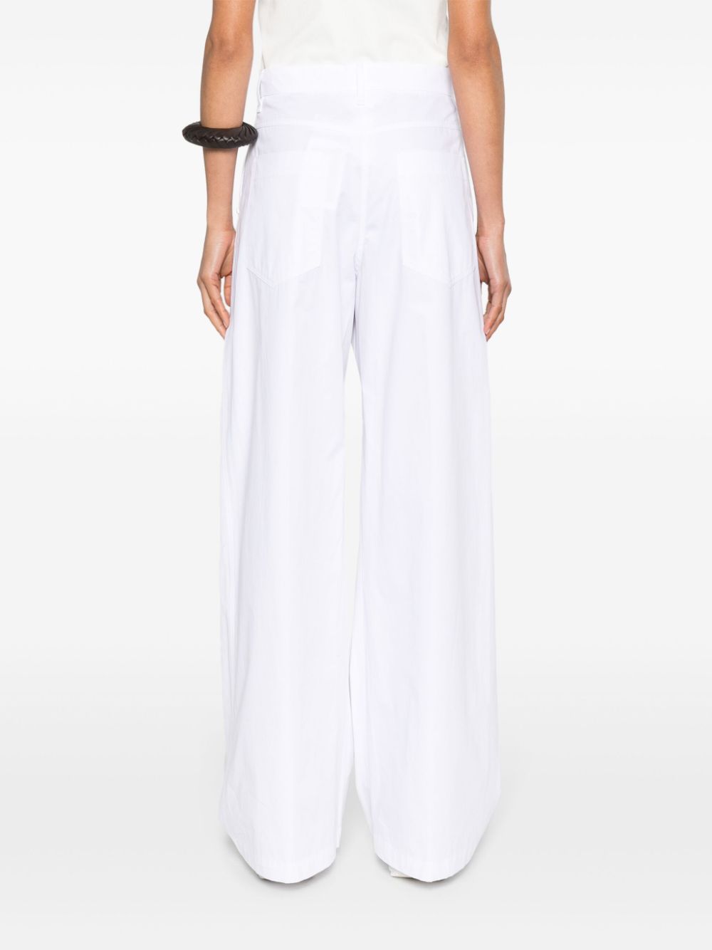 MAX MARA SPORTMAX Wide-Leg Cotton Trousers for Women