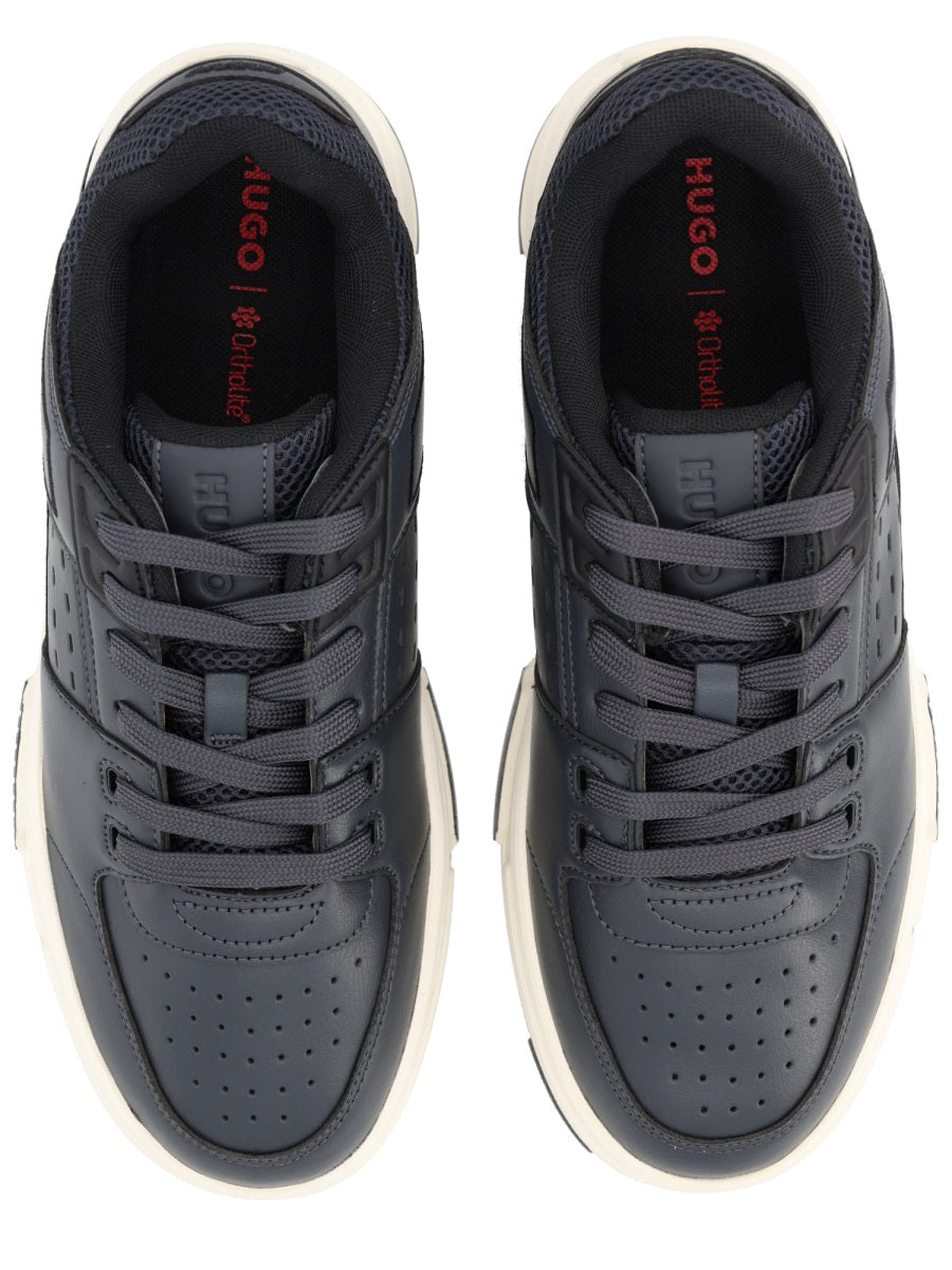 HUGO Men's Sneaker with Mesh Details