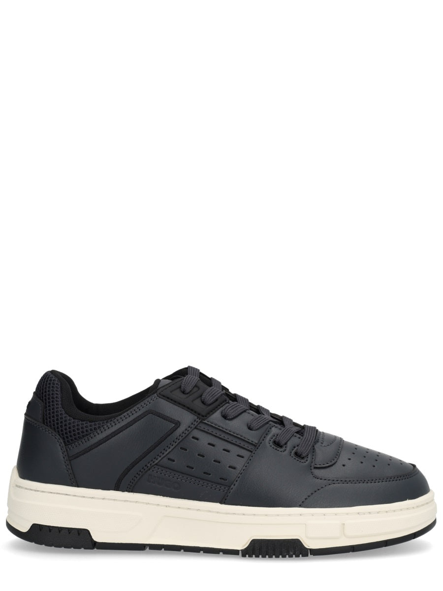 HUGO Men's Sneaker with Mesh Details