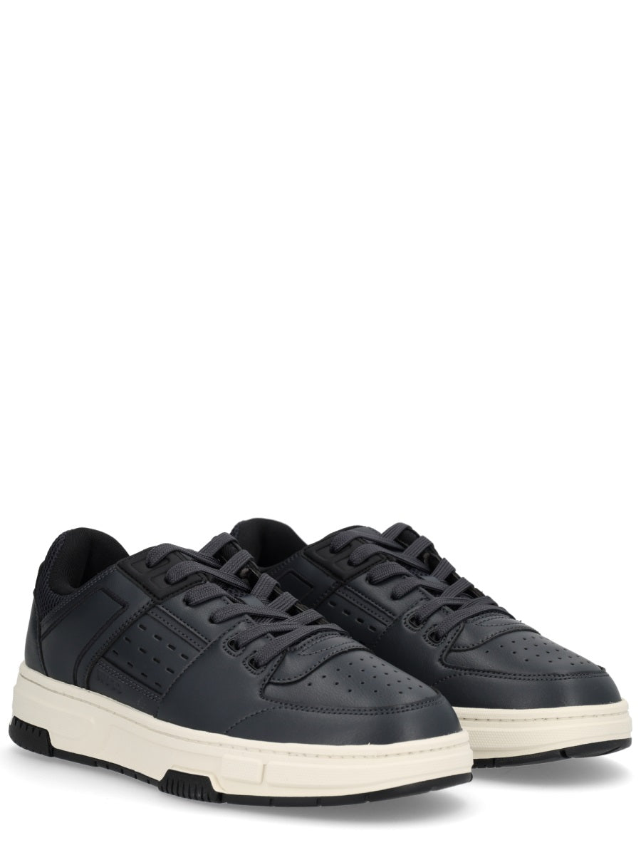 HUGO Men's Sneaker with Mesh Details