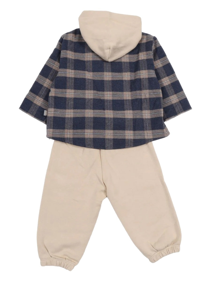IL GUFO Mini Pants and Sweatshirt Set for Little Ones
