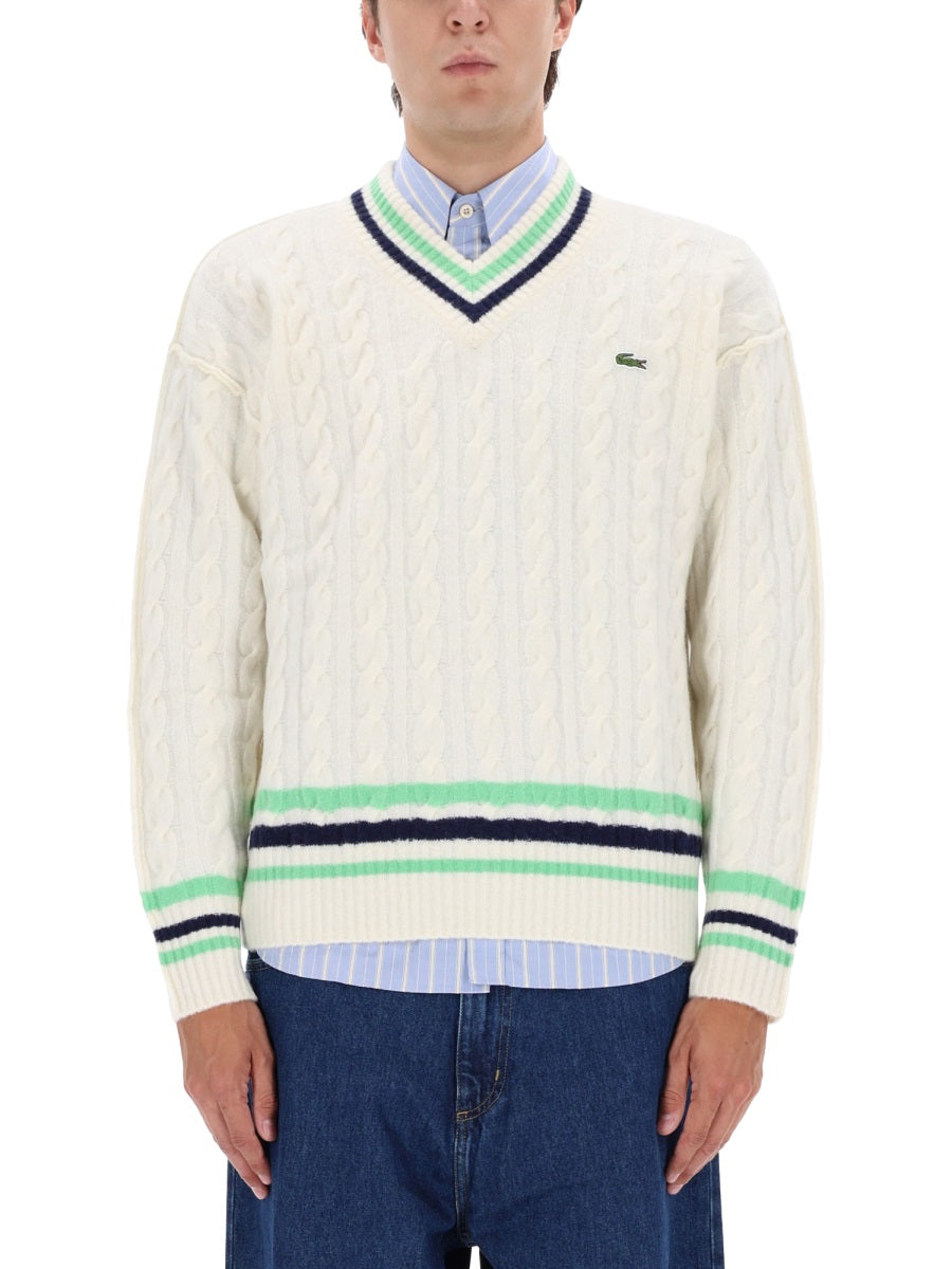 LACOSTE Classic Wool Blend Sweater for Men