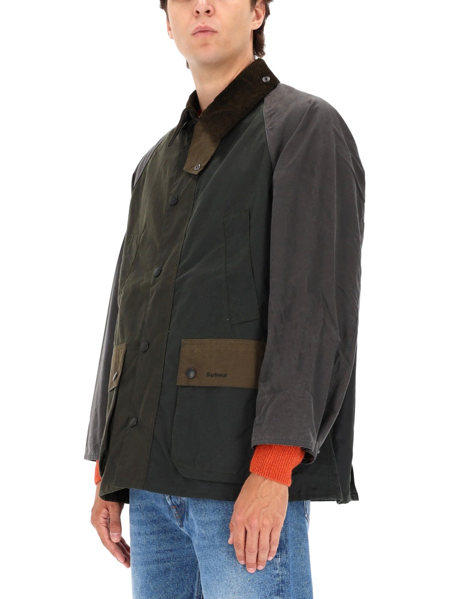BARBOUR Patchwork Oversized Wax Jacket for Men
