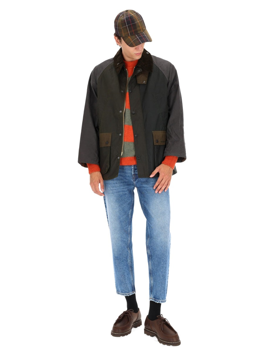 BARBOUR Patchwork Oversized Wax Jacket for Men