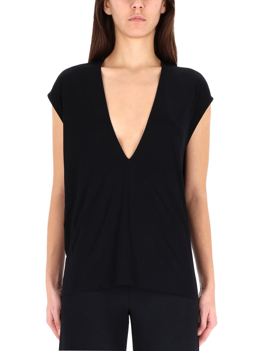 RICK OWENS LILIES Chic Viscose T-Shirt for Women - FW25 Collection