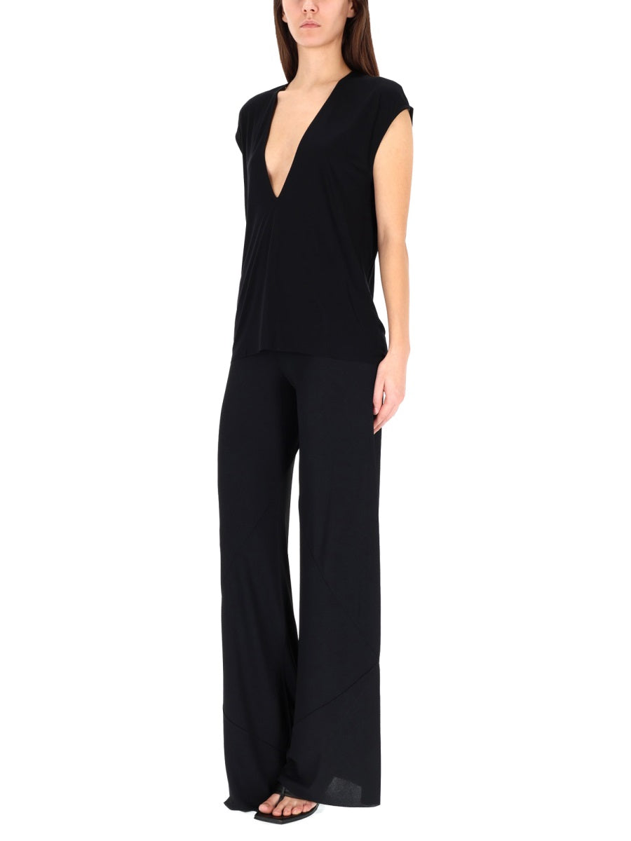 RICK OWENS LILIES Chic Viscose T-Shirt for Women - FW25 Collection