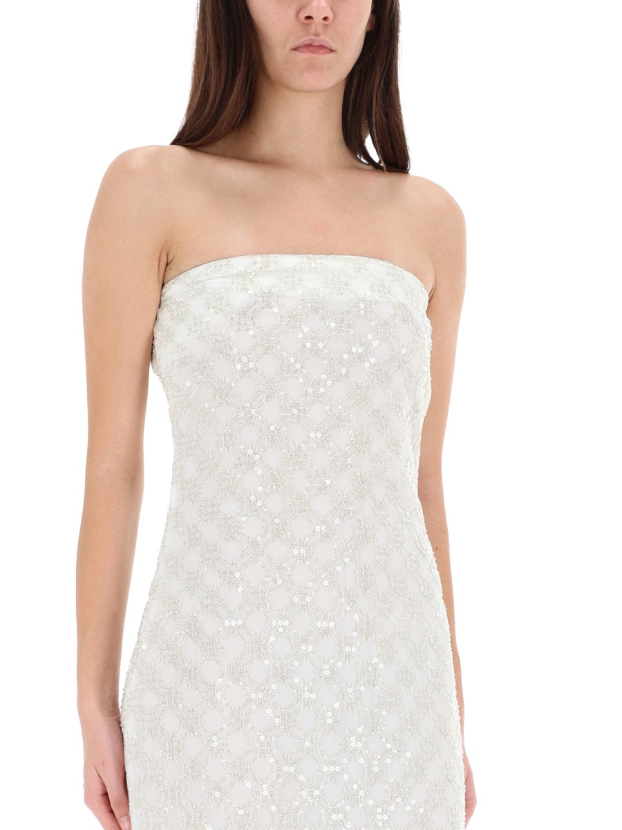 ROTATE BIRGER CHRISTENSEN Long Dress with Beads - Size 38