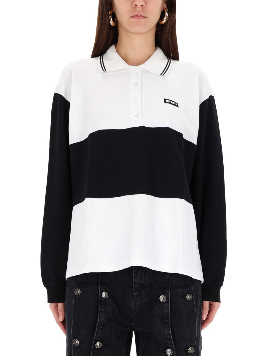 ROTATE BIRGER CHRISTENSEN Organic Cotton Pique Polo for Women - Size S