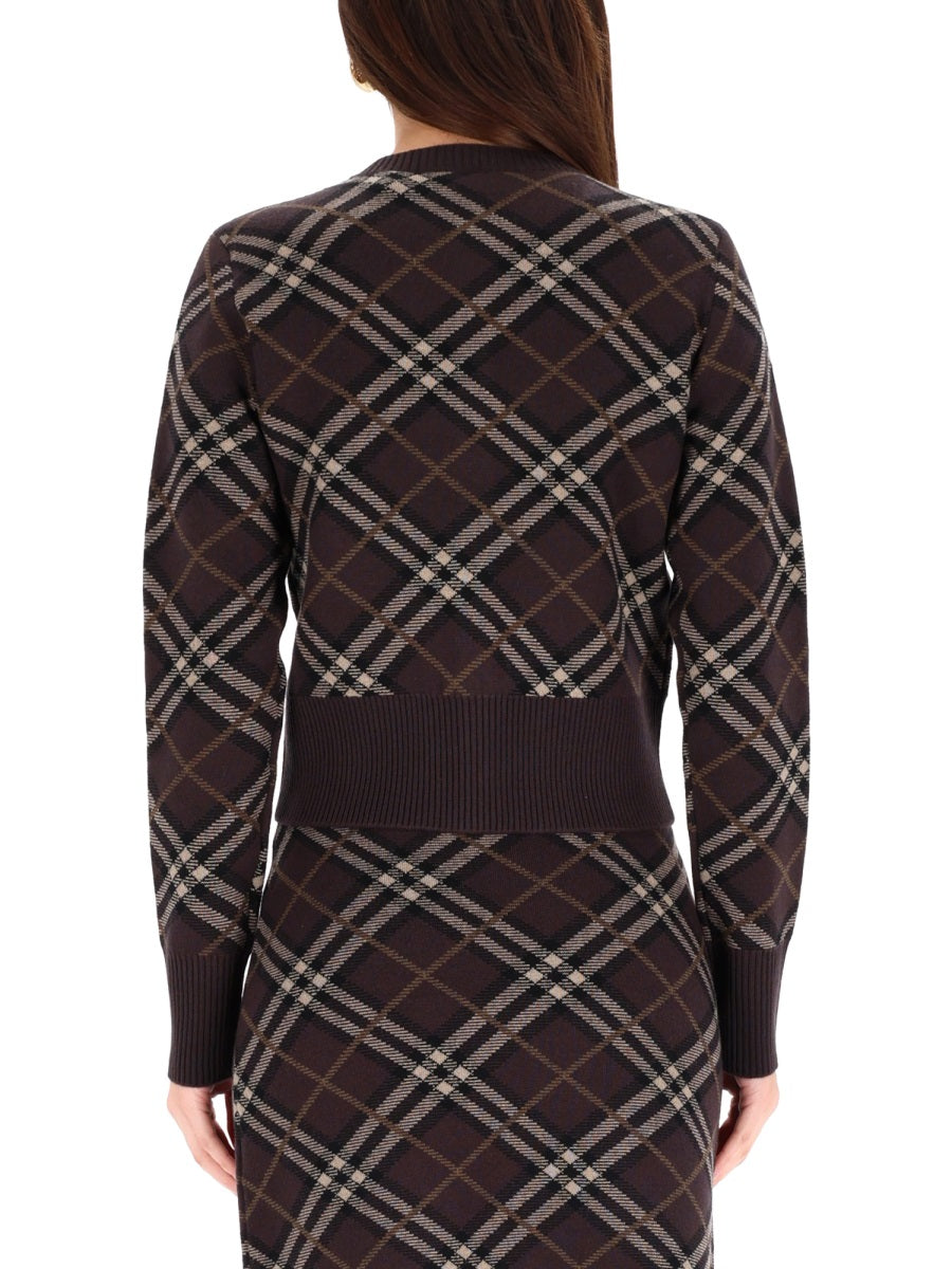 BURBERRY Elegant Women's Cashmere Blend Sweater