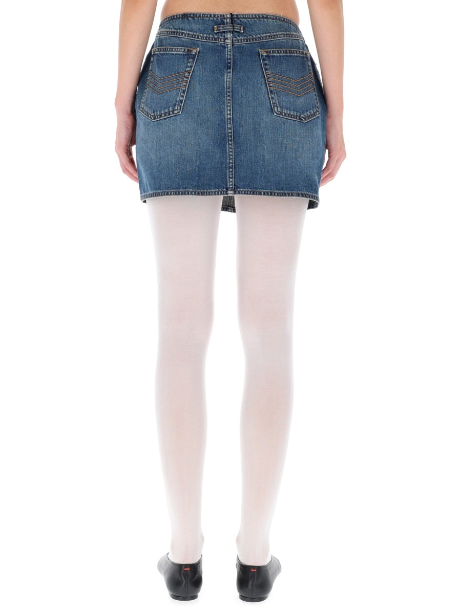 JEAN PAUL GAULTIER Stylish Denim Mini Skirt