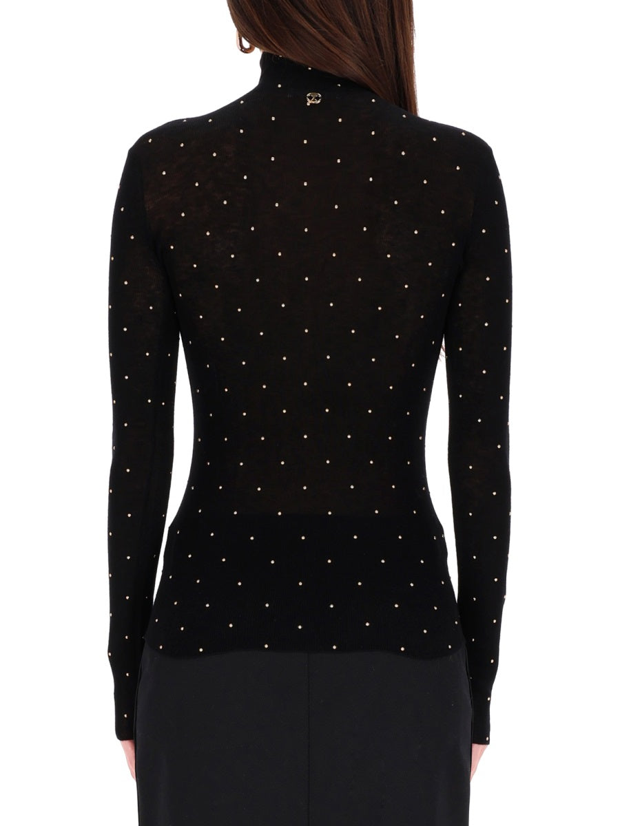 RABANNE Wool Mini Sweater for Women - FW25 Collection