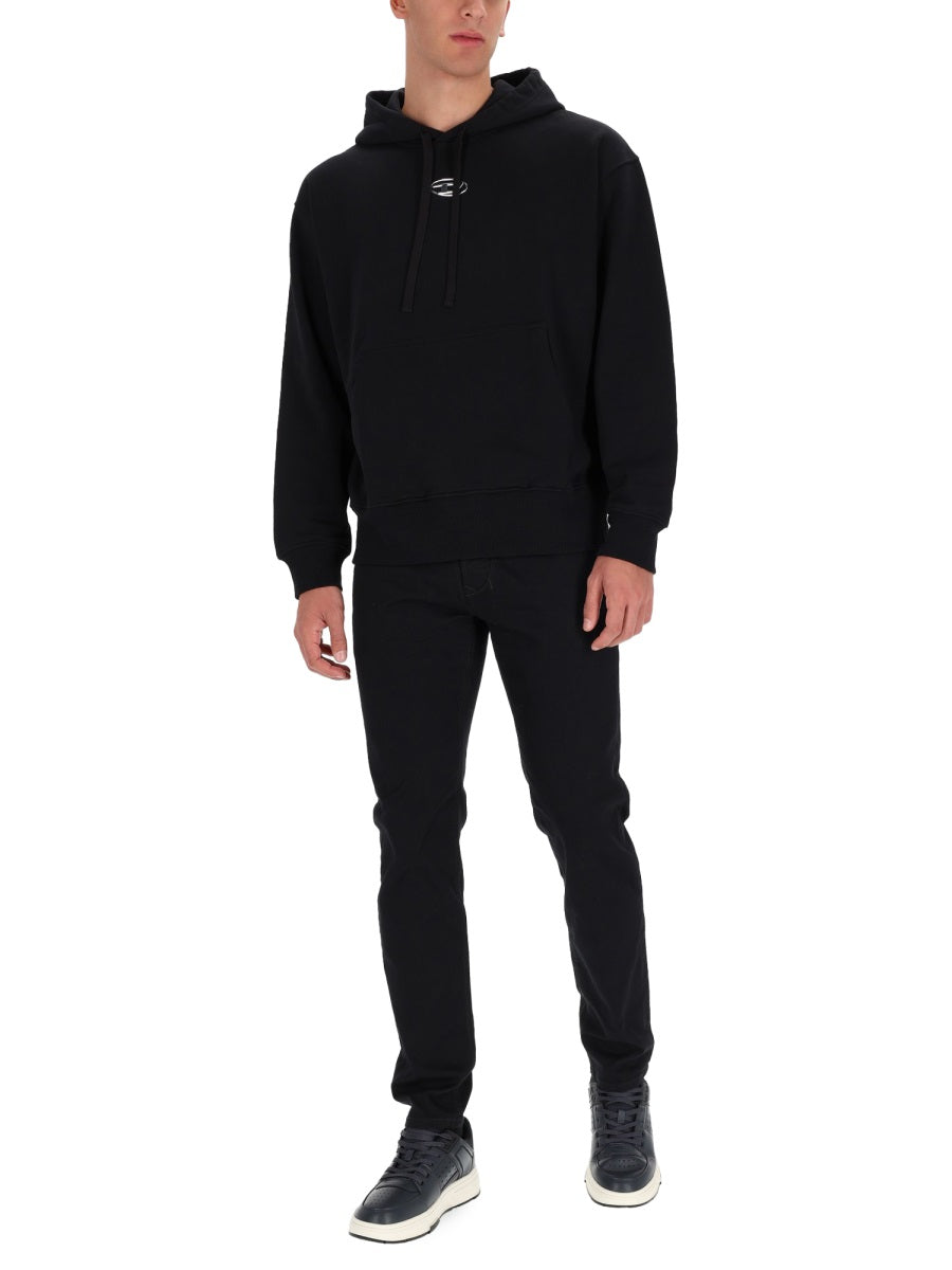 DIESEL Cotton Crew Neck Sweater for Men