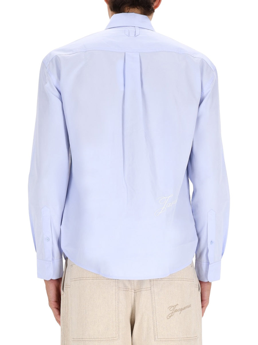 JACQUEMUS Men's Casual Cotton Shirt - FW25 Collection
