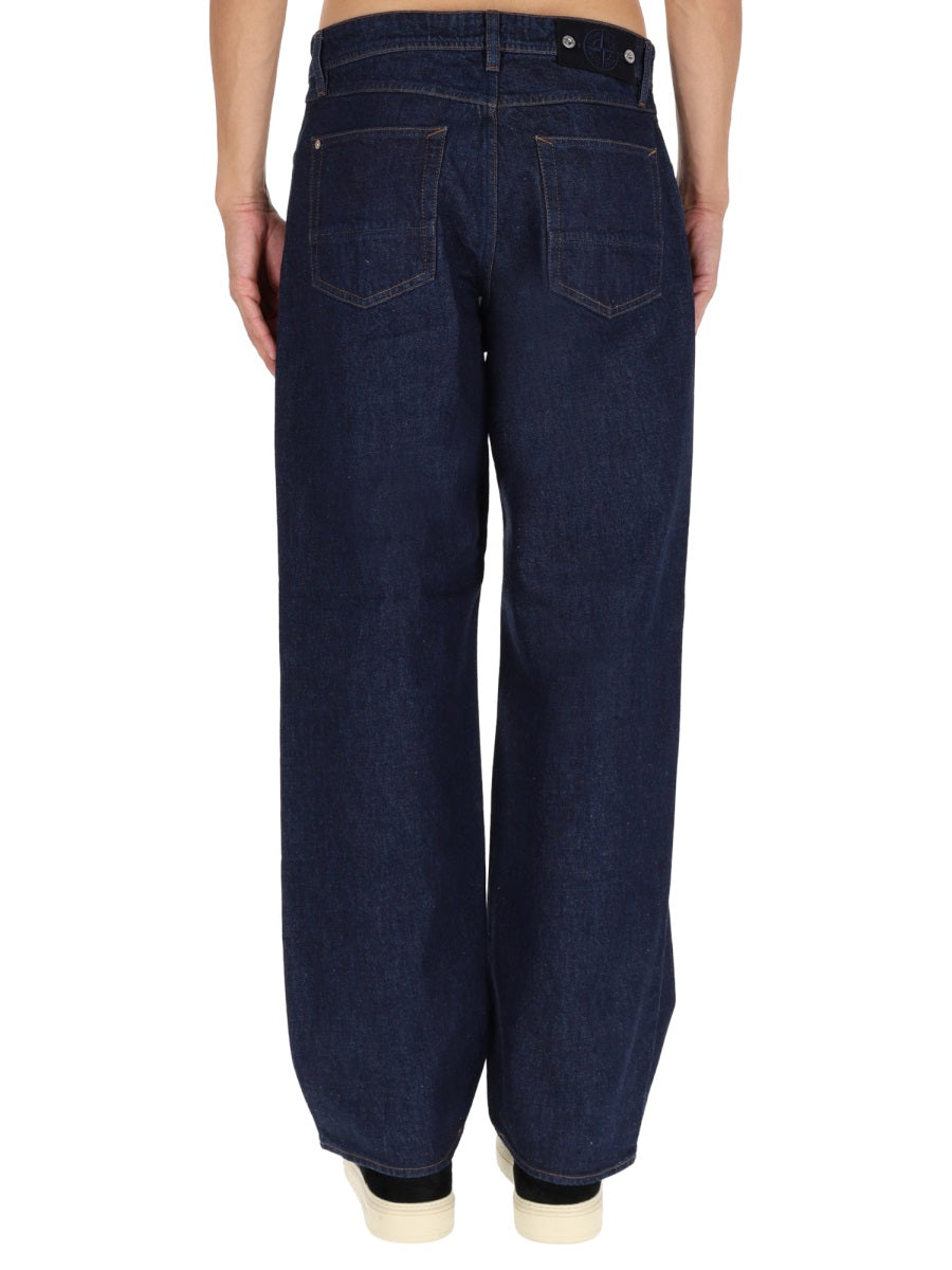 STONE ISLAND Men's All-Season Denim Trousers