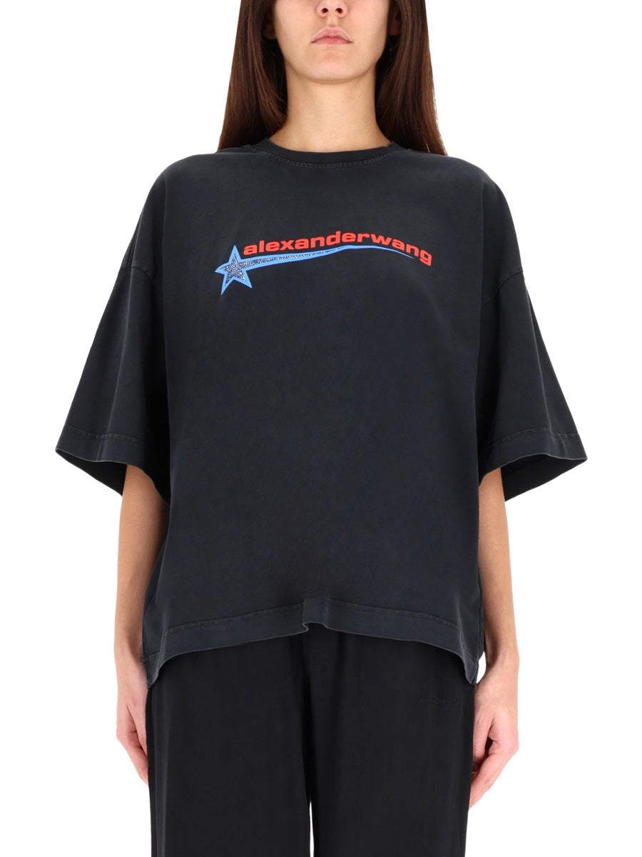 ALEXANDER WANG Cotton T-Shirt for Women - FW25 Collection