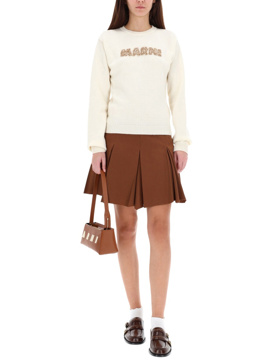 MARNI Pleated Mini Skirt - Size 40 IT
