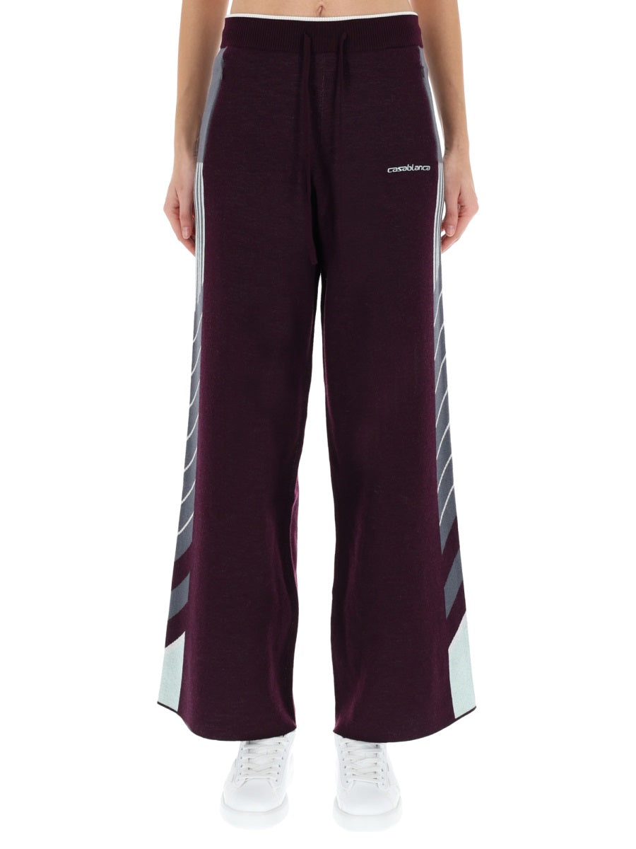 CASABLANCA Diagonal Tennis Pants - Size S