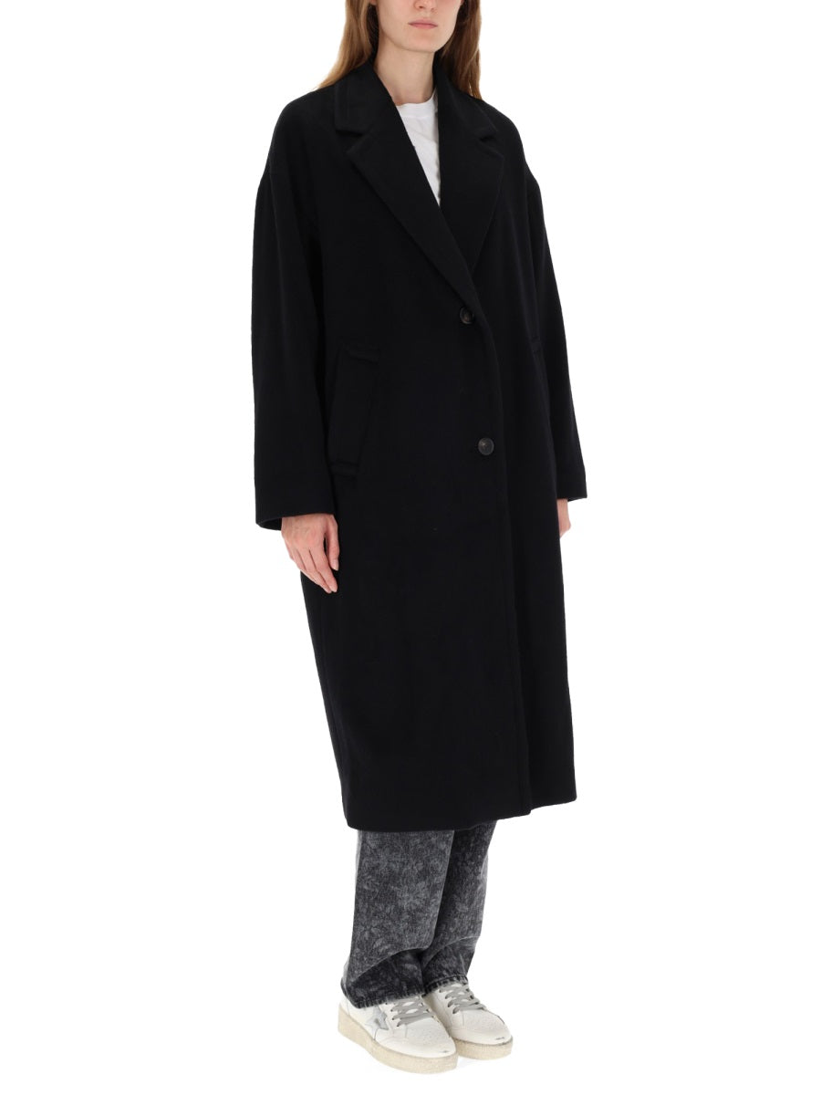 GOLDEN GOOSE Elegant Wool Blend Trench Coat for Women