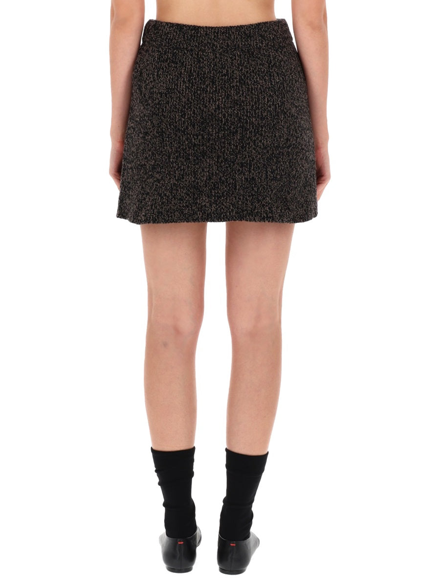 OUR LEGACY Stylish Mini Skirt in 100% Superfine Wool