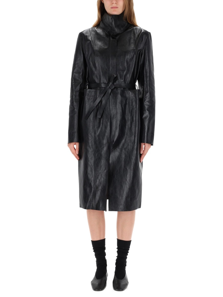 OUR LEGACY Elegant Calfskin Trench Coat for Women - FW25