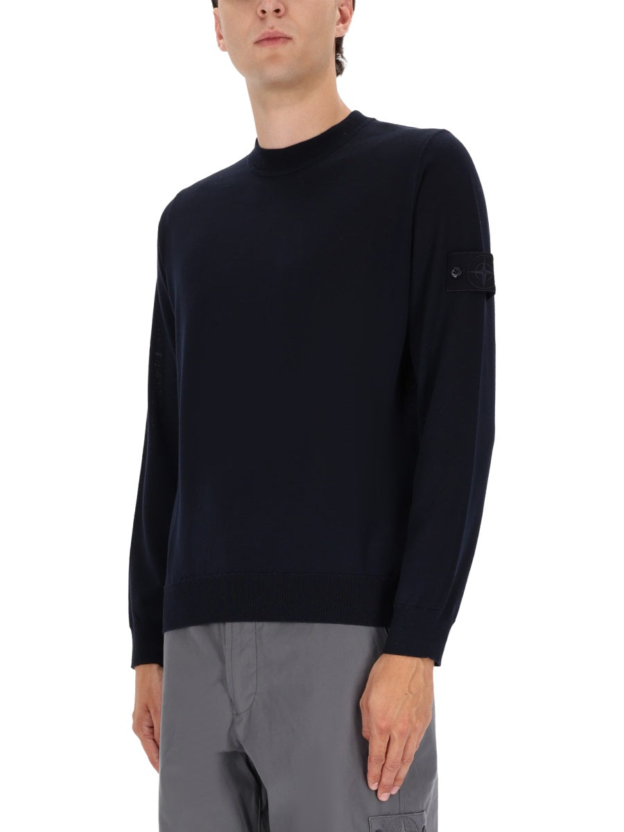 STONE ISLAND Elegant Virgin Wool Sweatshirt for Men - Fall/Winter 2025