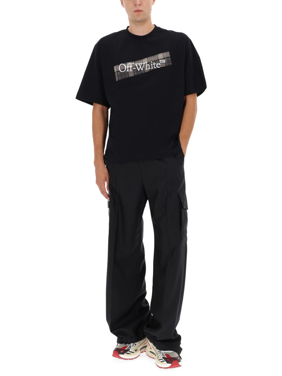 OFF-WHITE Embroidered T-Shirt for Men - FW25