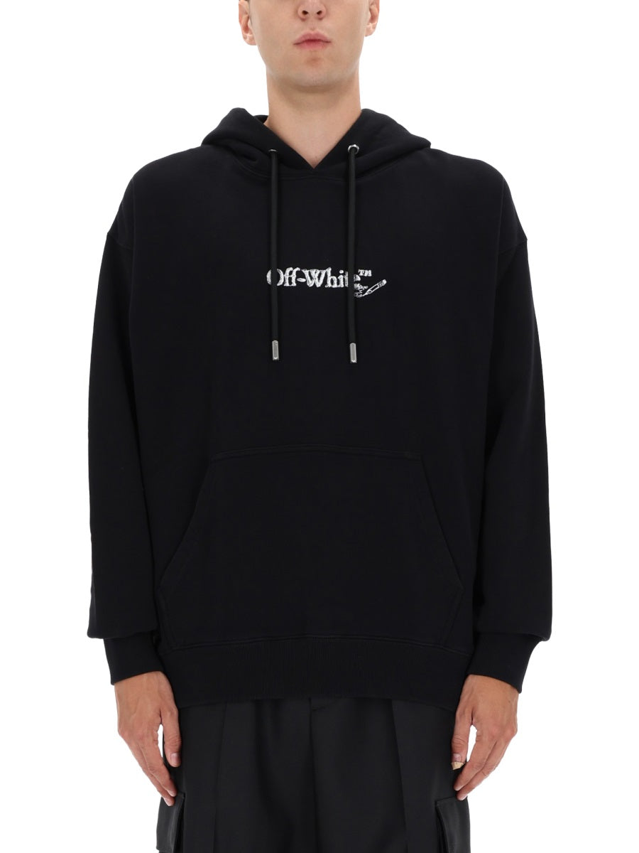 OFF-WHITE Essential Sweatshirt with Embroidered Detailing