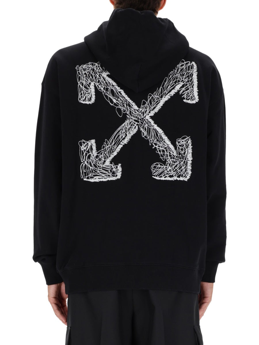 OFF-WHITE Essential Sweatshirt with Embroidered Detailing