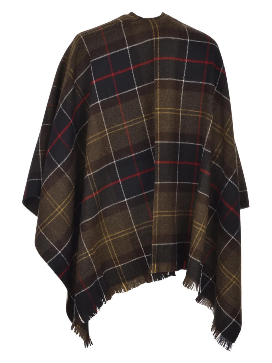 BARBOUR Regular Fit Tartan Cape