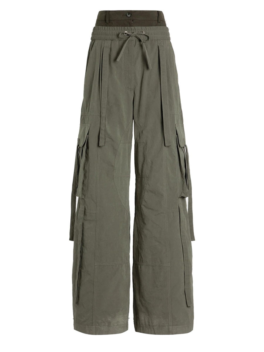 DOLCE & GABBANA Waxed Faille Low Waist Pants